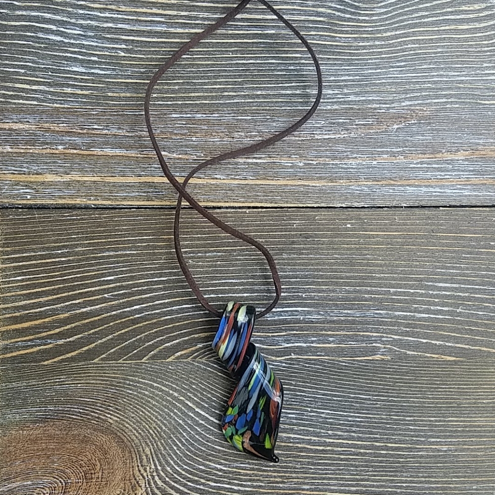 💎 2/$10 or 3/$12 Colorful Glass Pendant Necklace